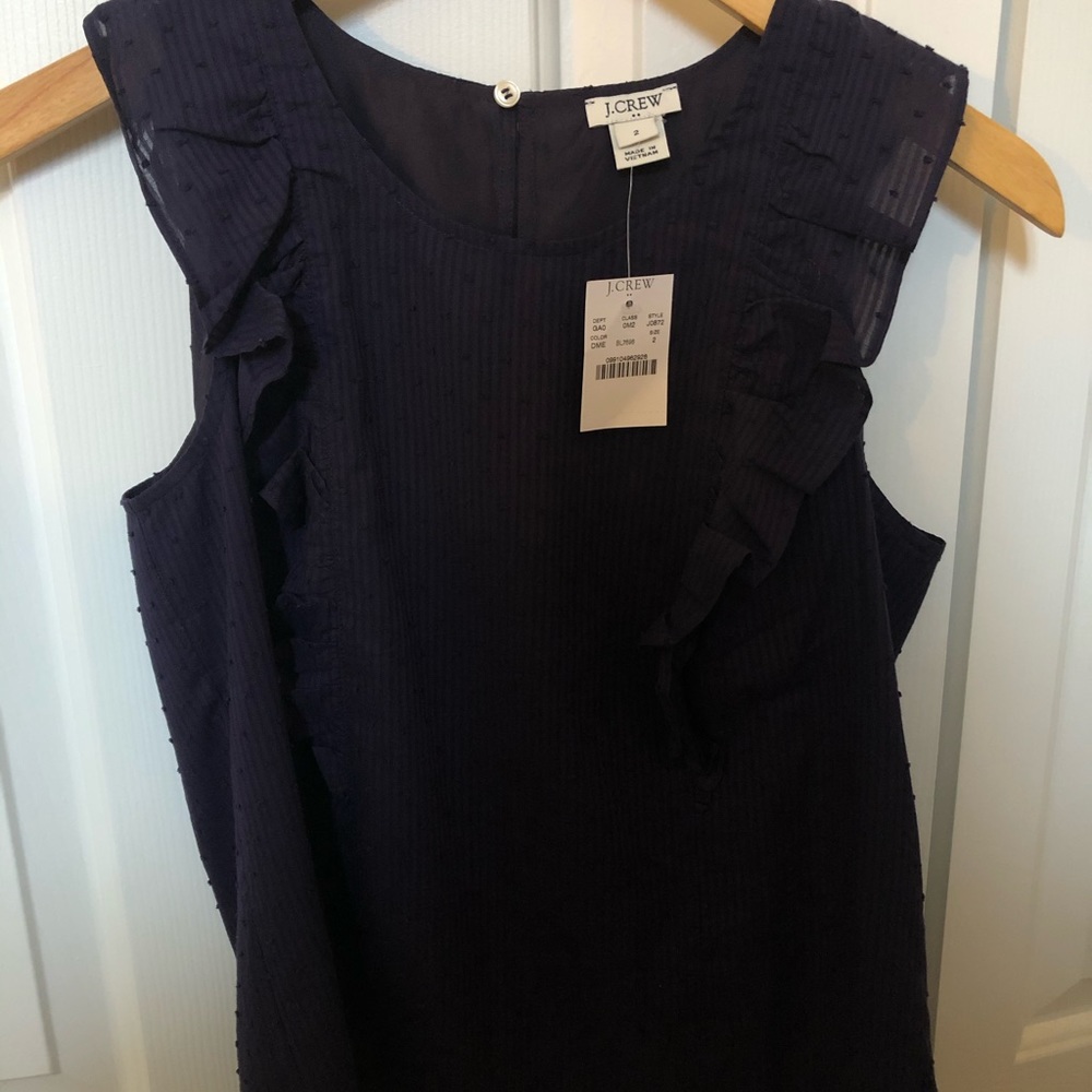 J. Crew Navy Blue Summery Top